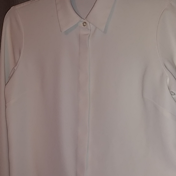 Dylan Gray Cream Button-Up Dress Blouse - Picture 2 of 8